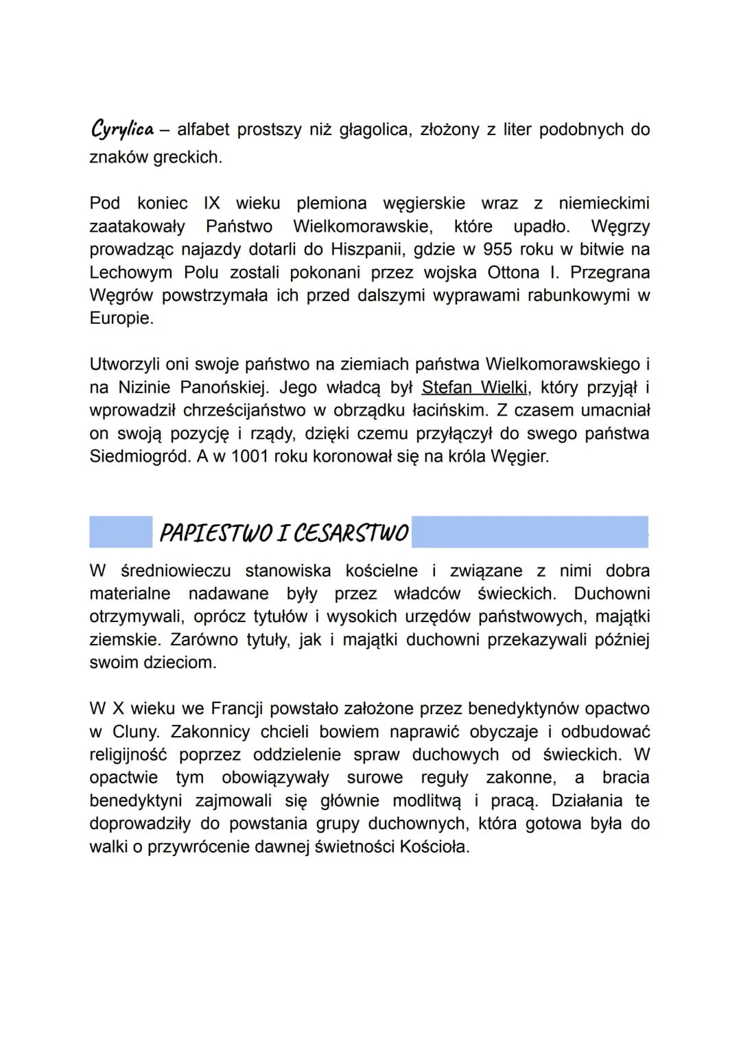 POCZĄTKI ŚREDNIOWIECZA
BIZANCJUM
Po upadku Cesarstwa Zachodniego na wschodzie udało się zachować
ciągłość władzy cesarskiej i instytucji ora