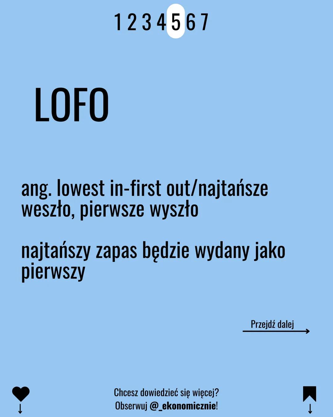 1234567
EKA.04
METODY
WYDAWANIA
ZAPASÓW
Chcesz dowiedzieć się więcej?
Obserwuj @_ekonomicznie!
WHITE
BLACK
WHITE
BLACK
K→
BLACK 1234567
FIFO