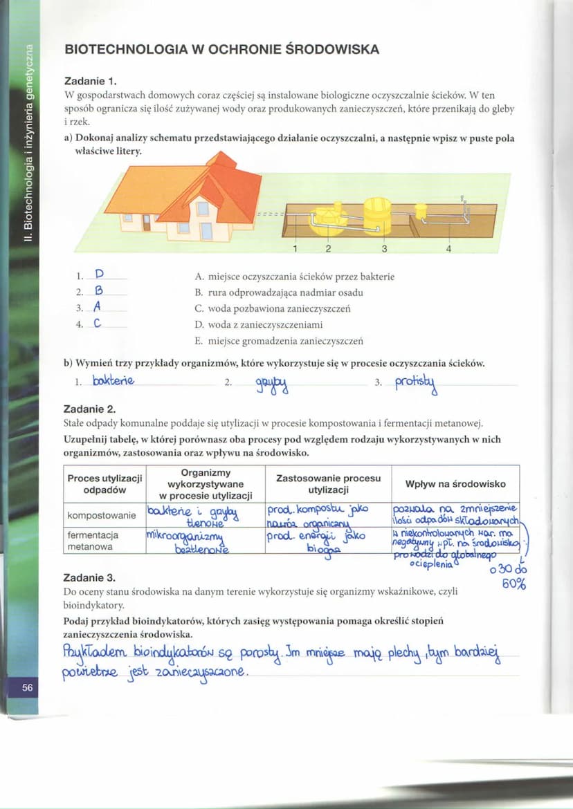 II. Biotechnologia i inżynieria genetyczna
52
BIOTECHNOLOGIA TRADYCYJNA
Zadanie 1.
Biotechnologia jest dynamicznie rozwijającą się dyscyplin