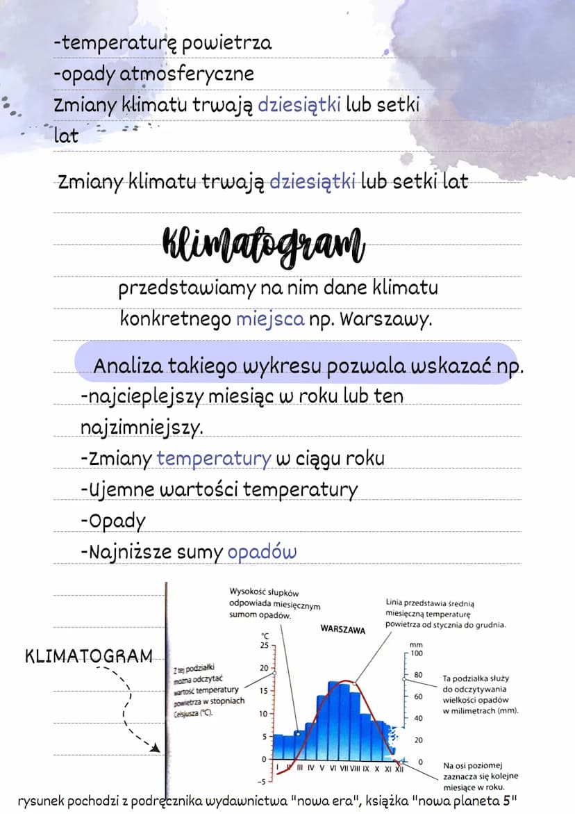 pogoda a klimat
Stan atmosfery w określonym
miejscu i czasie.
pogoda
DO JEJ SKŁADNIKÓW ZALICZA SIĘ:
- temperaturę powietrza
-zachmurzenie
-o