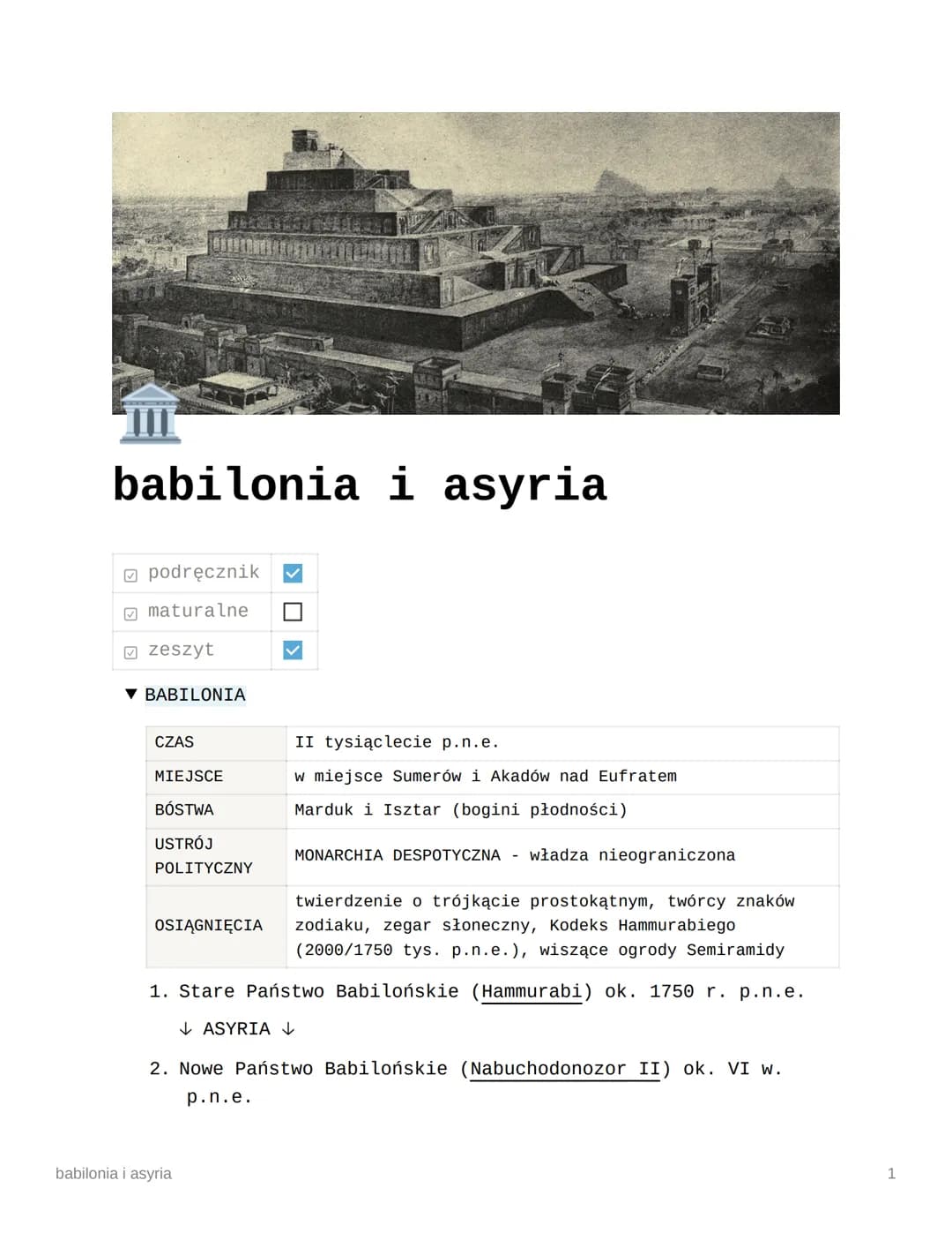 Babilonia i Asyria