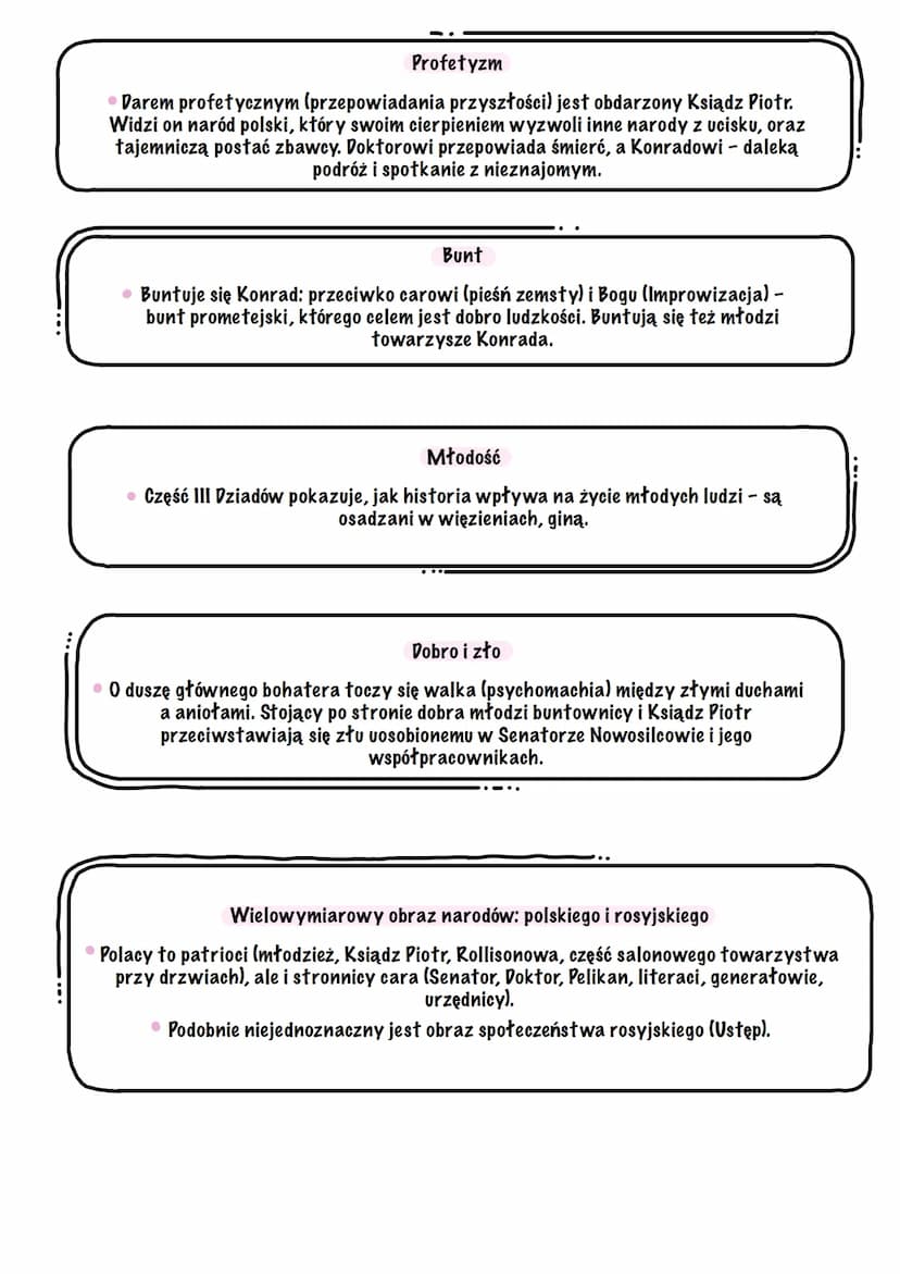 Ustęp
↳Droga do Rosji
• Podróż zimą przez niezaludnioną, dziką Rosję – opis lodowej pustyni, silnych i odpornych ludzi,
ale z uśpioną duszą.