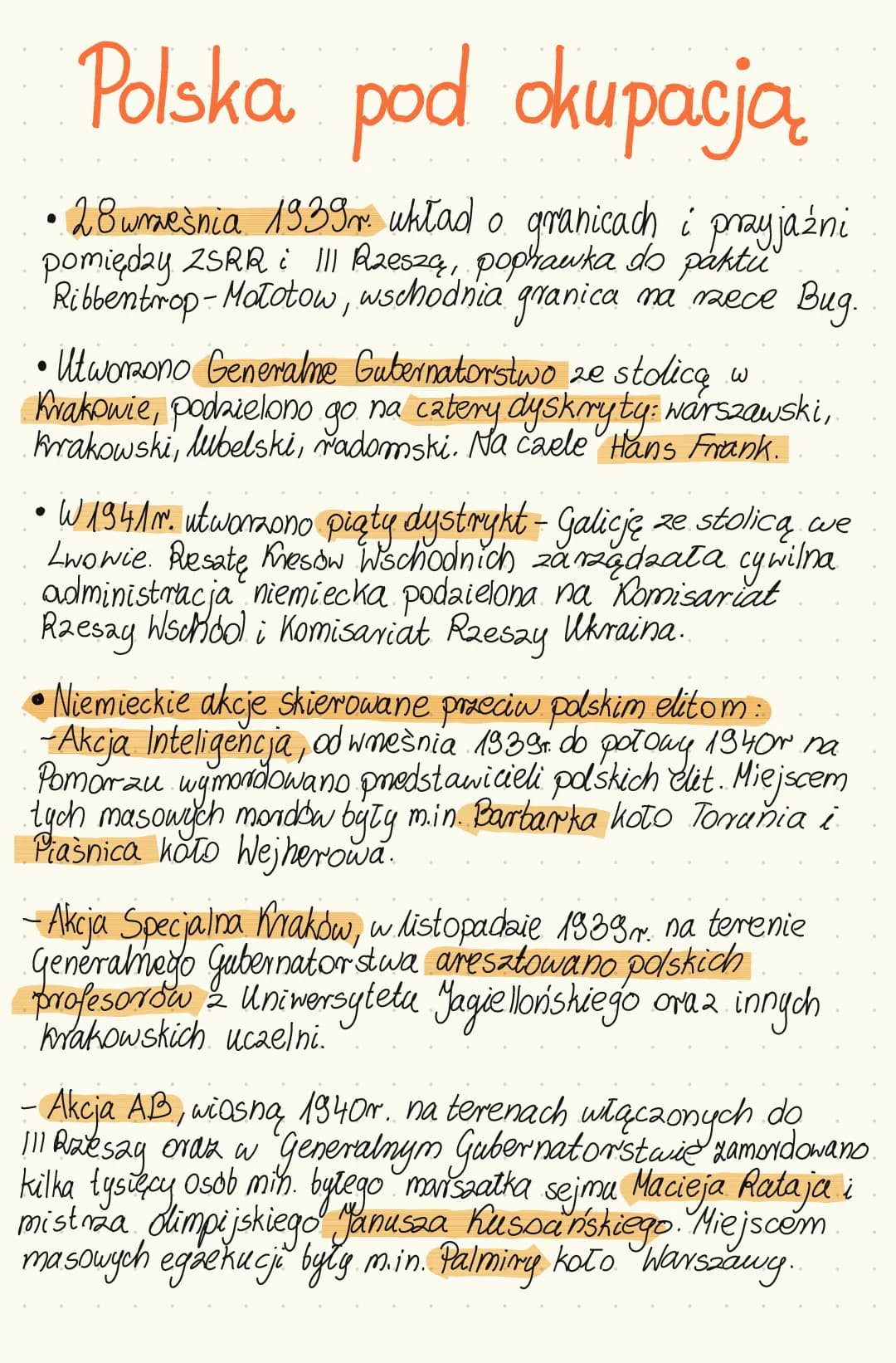 Polska pod okupacją niemiecką i sowiecką - różnice i sytuacja Polaków