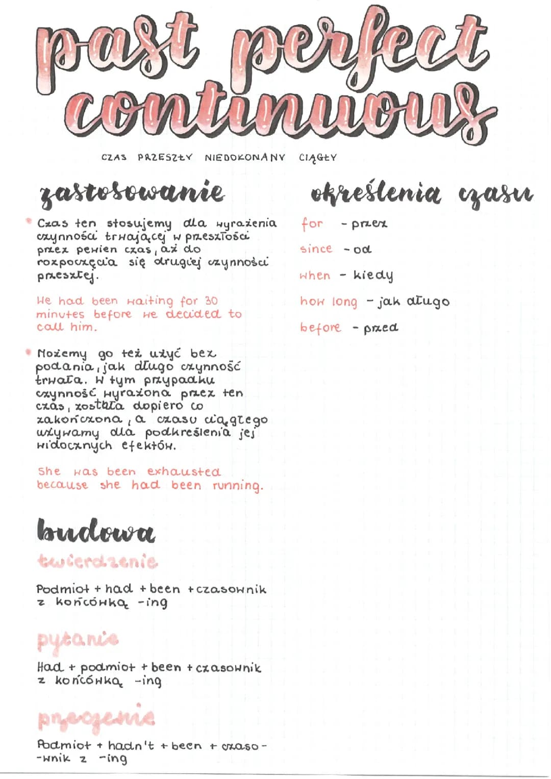 Czasy przeszłe i Present Continuous - Przykłady i Zastosowanie