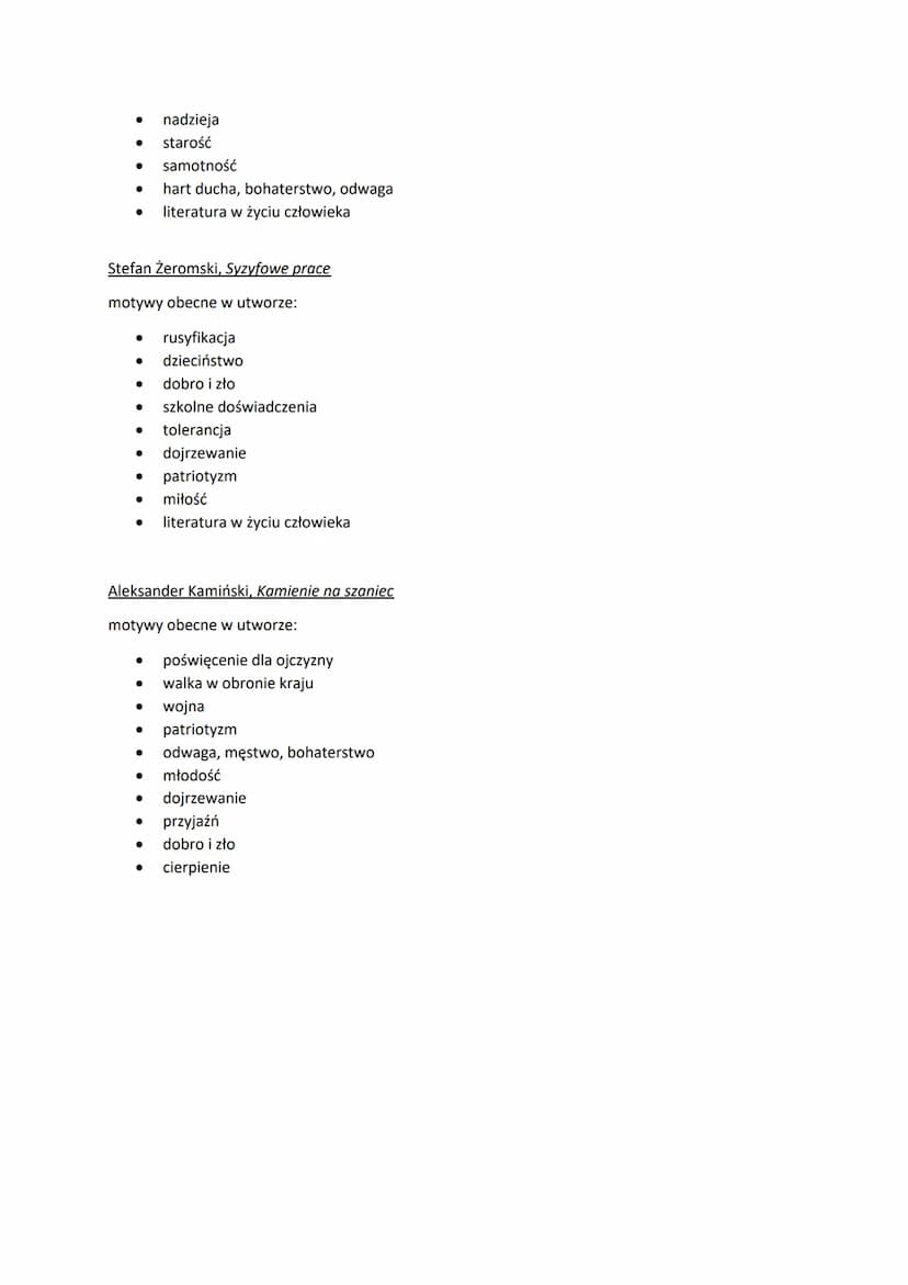 Motyw - element rzeczywistości przedstawionej w utworze (element konstrukcji świata
przedstawionego), na przykład zdarzenie, postać, przedmi