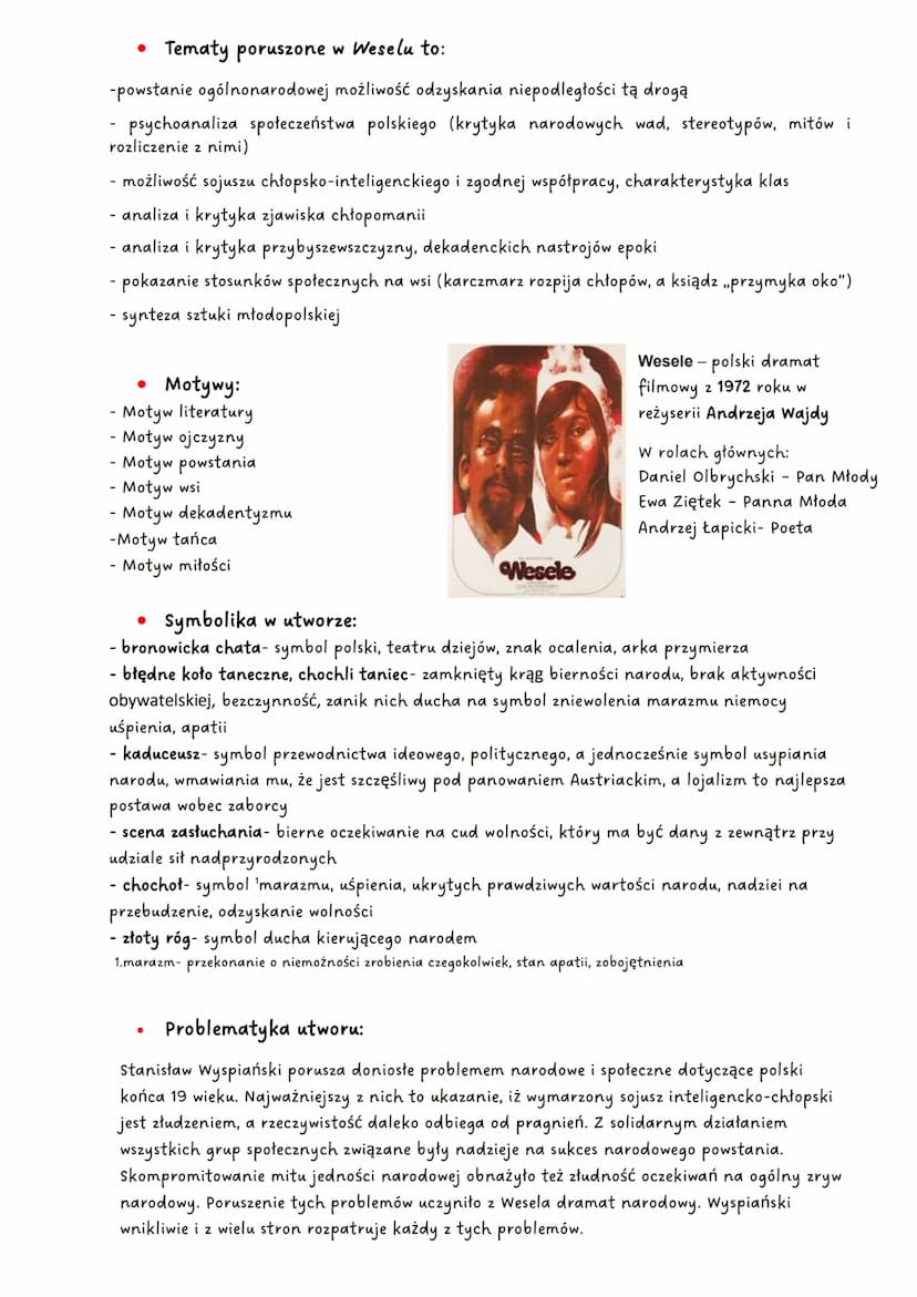 Wesele- Stanisław Wyspiański
Rodzaj literacki: dramat
Gatunek literacki: dramat symboliczny
Czas powstania utworu: Stanisław Wyspiański napi