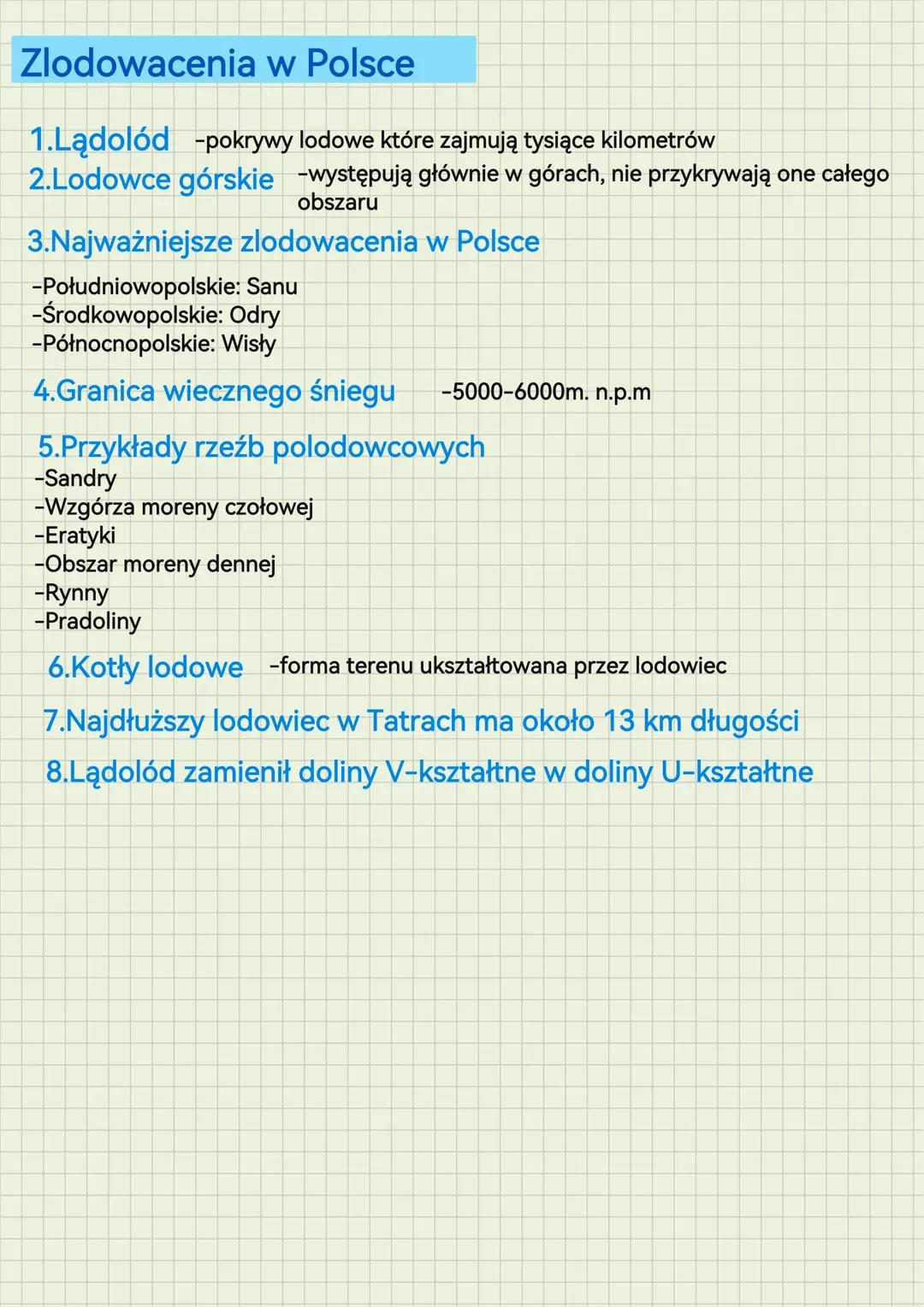 Zlodowacenia w Polsce