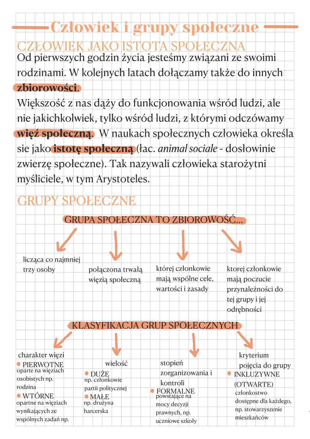 Człowiek i grupy społeczne
CZŁOWIEK JAKO ISTOTA SPOŁECZNA
Od pierwszych godzin życia jesteśmy związani ze swoimi
rodzinami. W kolejnych lata