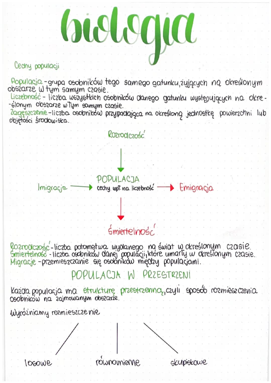 biologia
Cechy populacji
Populacja-grupa
obszarze w tym samym czasie.
Liczebność - liczba wszystkich osobników danego gatunku występujących 