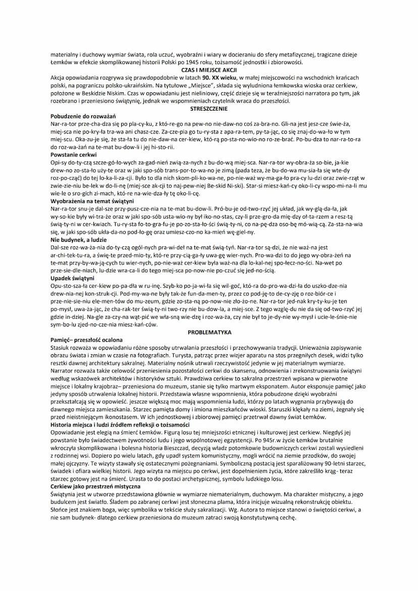 MIEJSCE
O AUTORZE
Andrzej Stasiuk - polski poeta, pisarz, eseista, publicysta i dramaturg przyszedł na świat 25 września 1960 r. w Warszawie