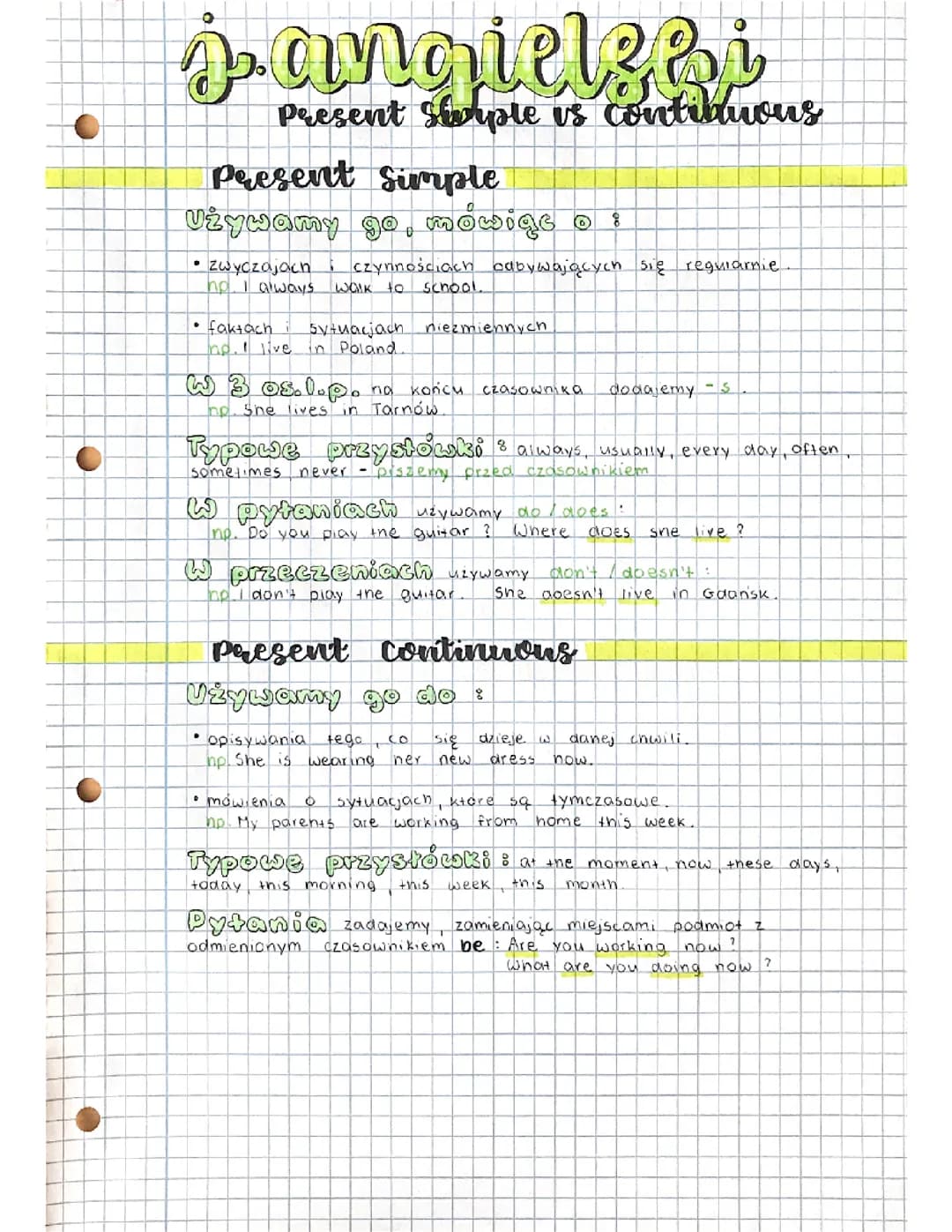 Present Simple vs Present Continuous