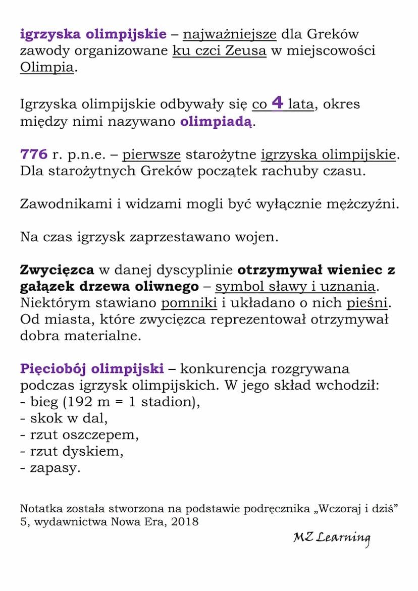Kultura Starożytnej Grecji
Mimo życia w wielu oddzielonych od siebie polis, Grecy
stworzyli wspólną kulturę dzięki podobieństwu:
- obyczajów