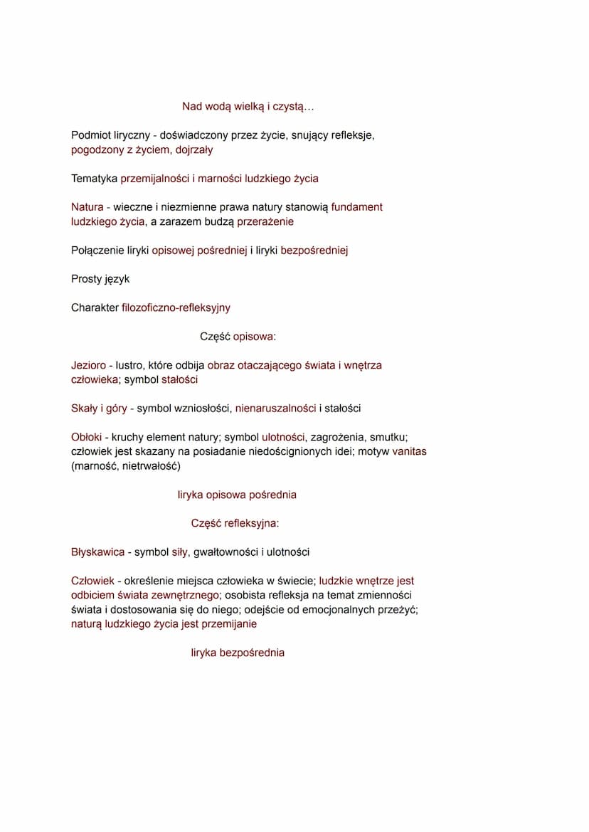 Liryki Lozańskie
1839-1840. Mickiewicz był Profesorem na uniwersytecie w Lozannie. Nie
były wydane przez niego. Ostatni etap rozwoju Mickiew
