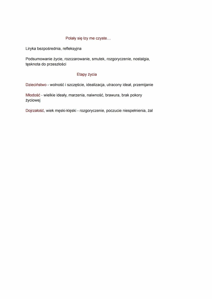 Liryki Lozańskie
1839-1840. Mickiewicz był Profesorem na uniwersytecie w Lozannie. Nie
były wydane przez niego. Ostatni etap rozwoju Mickiew