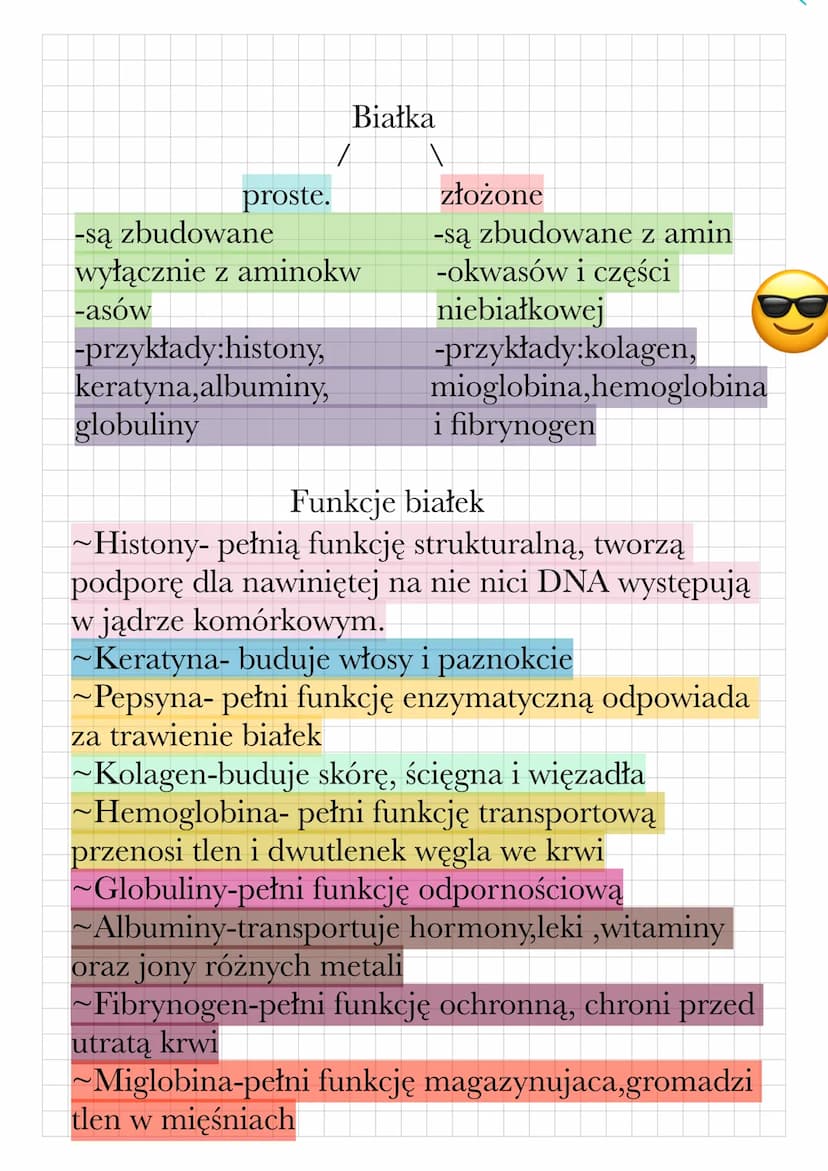 Białka-budulec życia
Białka są to związki organiczne zbudowane z
aminokwasów. Jeden łańcuch polipeptydowy może
liczyć nawet kilka tysięcy am
