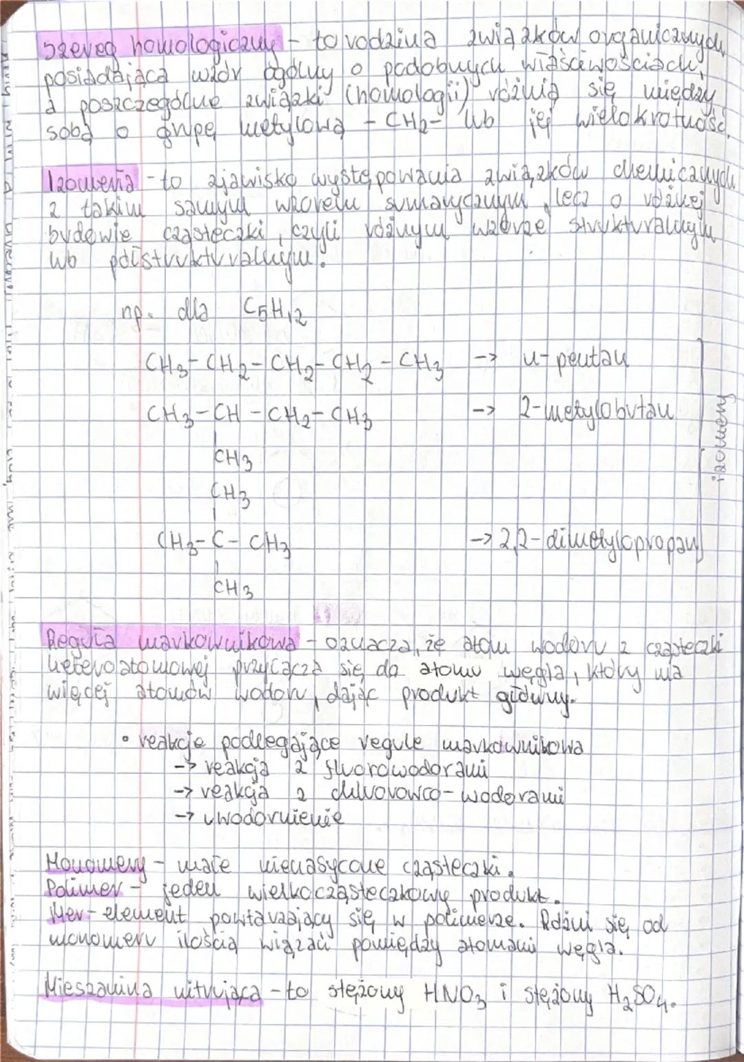 Węglowodory
1 metan
2 etan
3 propan
4 butan
5 pentan
6 heksan
7 heptan
8 oktan
9 nonan
10 dekan
Alkan
Węglowodory
na sycone
Rodzaje podstawn