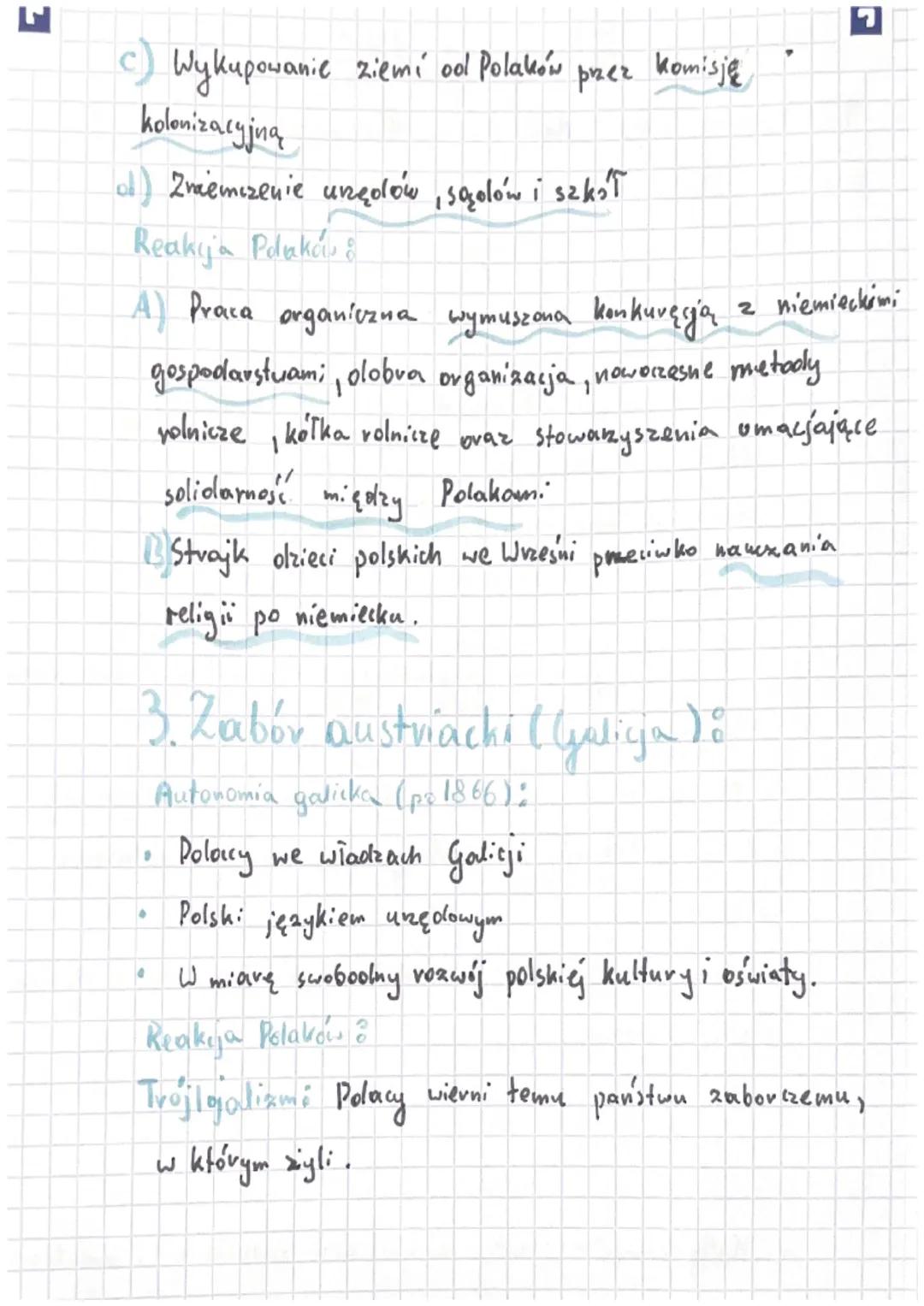 To Zabovey wobec
1. Zabór rosyjsh, i
Rusyfikacja:
A) Likwidlay'a polskich urzędów, sądów i budżetu,
13) Nauka po rosyjsku
c) Królestwo nazyw