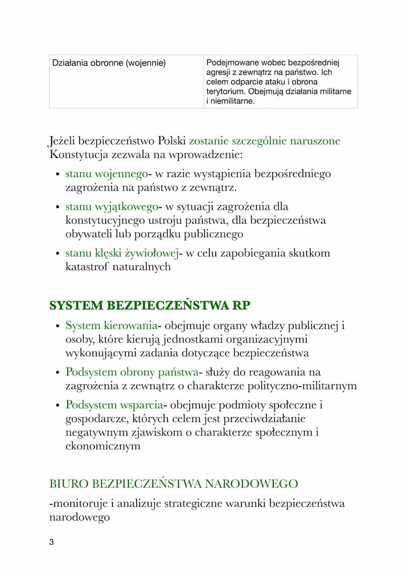 BEZPIECZEŃSTWO PAŃSTWA
Zapewniane bezpieczeństwa to jedno z najważniejszych
wyzwań stojących przed wszystkimi państwami.
Bezpieczeństwo może