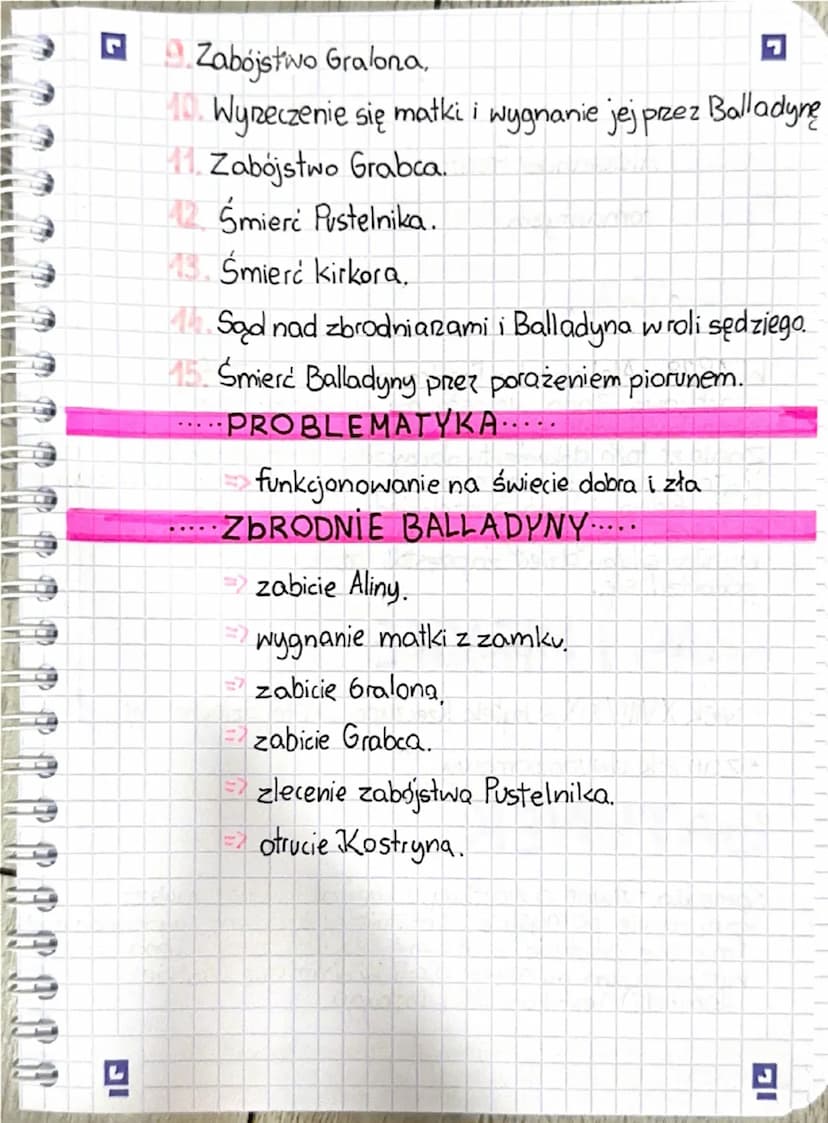 L
BALLADYNA
Juliusz Słowacki
RODZAJ dramat
9
GATUNEK tragedia
9
9
P
Π
EPOKA romantyzm.
Czas Akcji: czasy bajeczne, czasy prostowiańskie, rzą