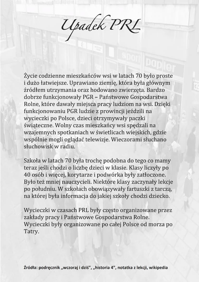 Upadek PRE
sport papier
Stan wojenny wprowadzony został w Polsce 13 grudnia
1981 roku i trwał do 22 lipca 1983 r.
Polacy wielokrotnie przeci