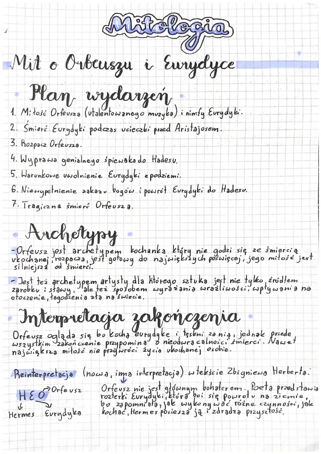 Historia Orfeusza i Eurydyki - Streszczenie i Analiza