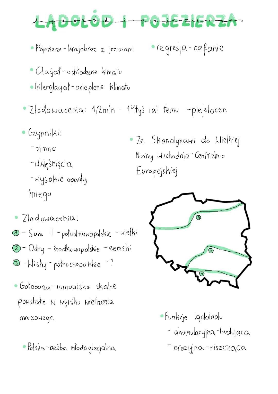 Lądolód i pojezierza 