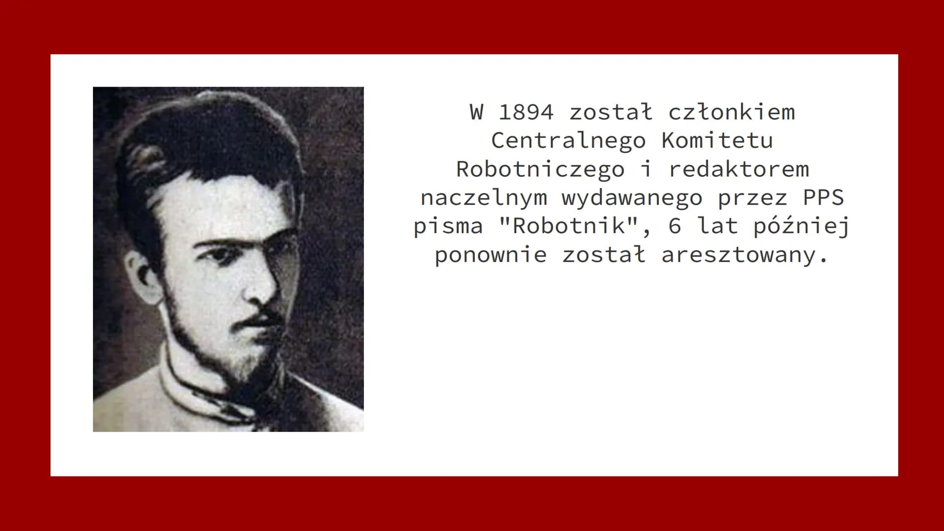 
<p>Józef Piłsudski urodził się 5 grudnia 1867 r. w Zuławie pod Wilnem. Podczas studiów medycznych związał się z socjalistyczno-rewolucyjnym