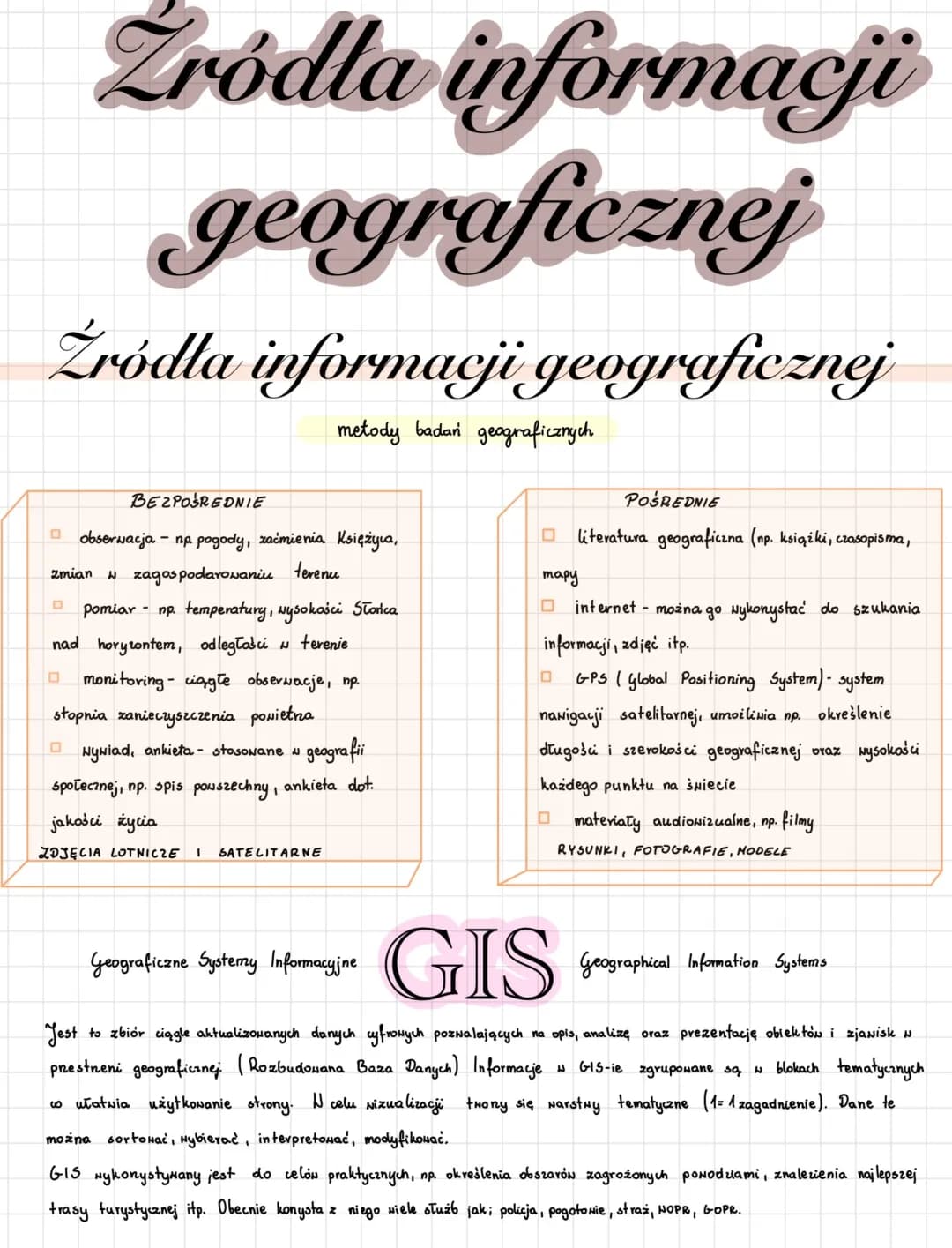 geografia notatka geografia jako nauka 