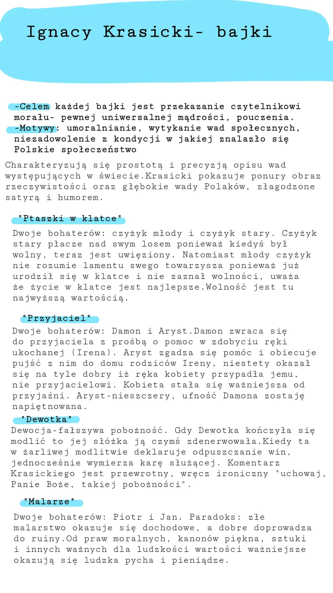 Najpopularniejsze Bajki Krasickiego - Bajki o Zwierzętach i Ich Morały