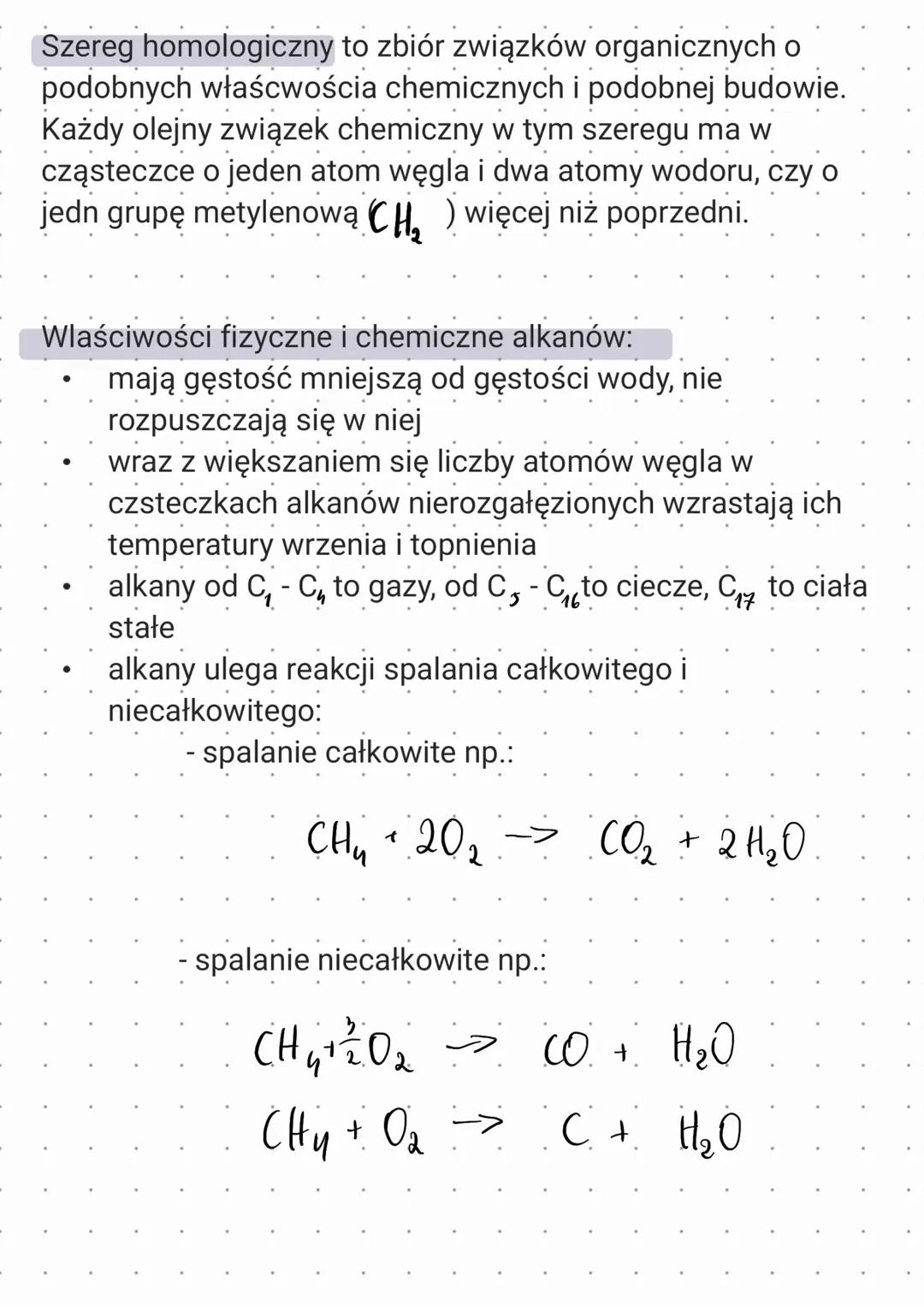 Alkany – szczegółowe informacje i przykłady