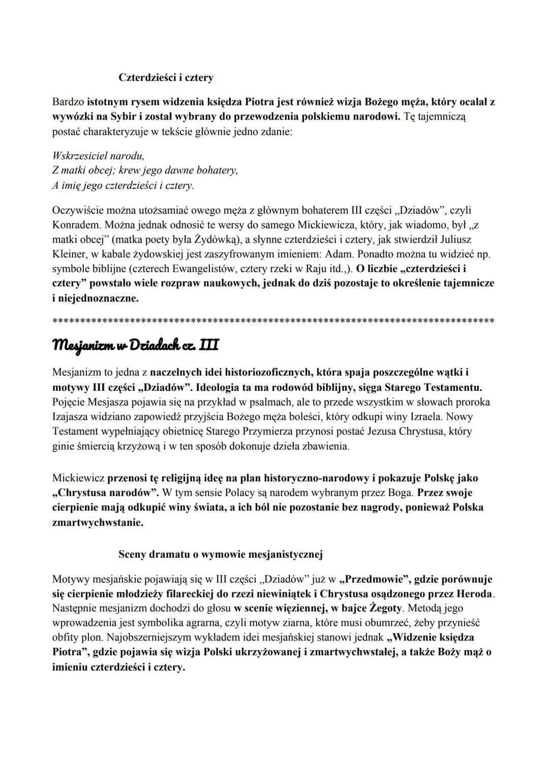 Adam Mickiewicz
Wielka Improwizacja - interpretacja
,,Wielka Improwizacja" to kluczowy fragment III części ,,Dziadów" przedstawiający monolo
