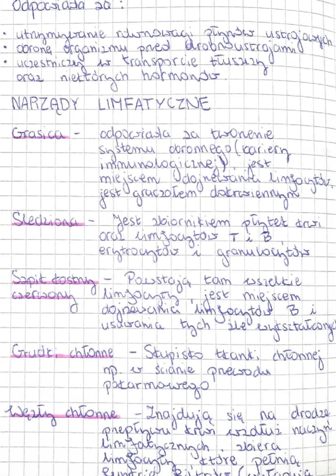 układ krążenia krwi i układ limfatyczny 