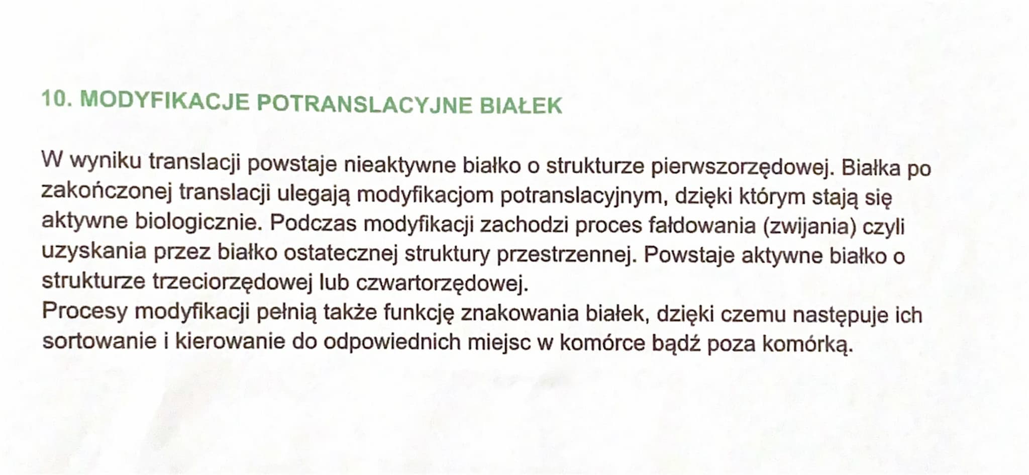 EKSPRESJA GENÓW
Komórki wytwarzają miliony różnych białek. Informacja o budowie białka i jego funkcji jest
zapisana w genach. Utworzenie bia