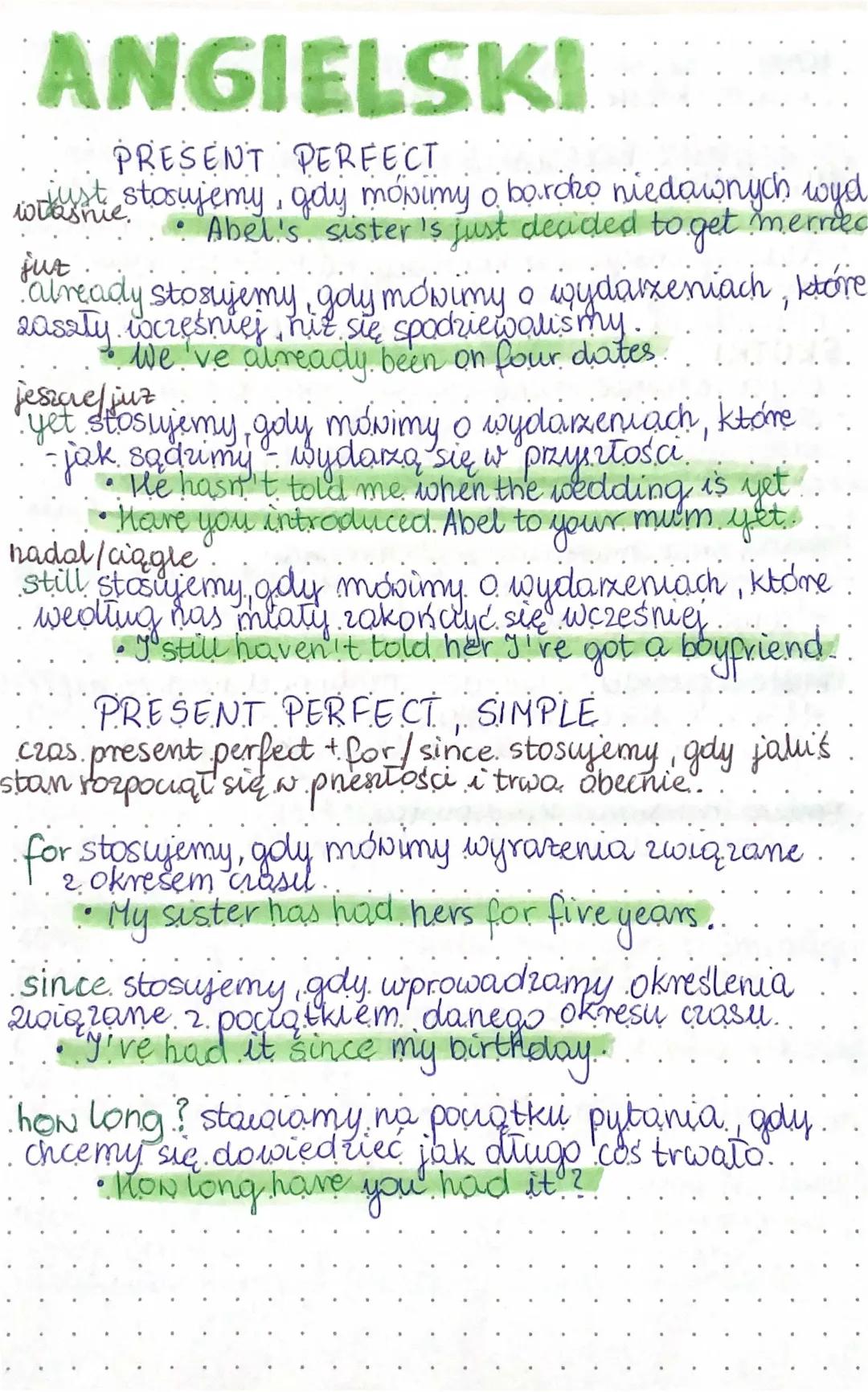 Nauka Czasów: Present Perfect i Present Perfect Continuous