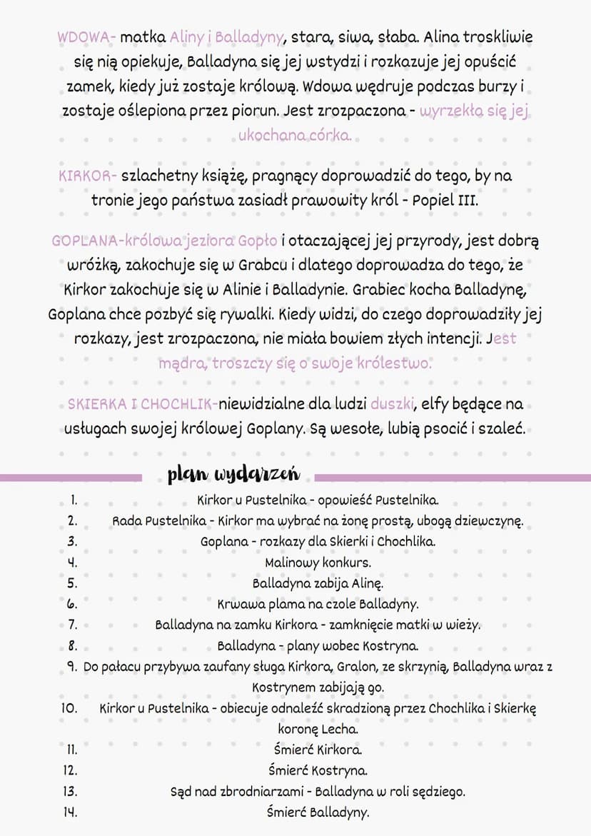 •
●
BALLADYNA
JULIUSZ SŁOWACKI
GATUNEK-tragedia
RODZAJ- dramat
-
O
●
·
•
●
•
·czas i miejsce akcji
Czas: Legendarne czasy za panowania władc