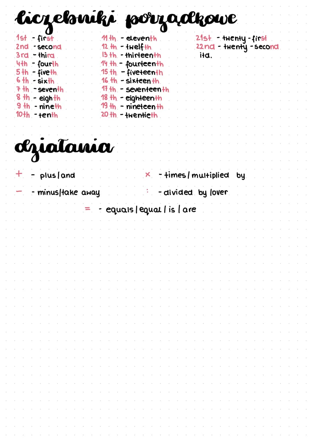 podstawa
dzień tygodnia
on Sunday - w Niedzielę
on Monday - w Poniedziałek
on Tuesday - we Wtorek
pory roku
spring. wiosna
Summer - lato
mie