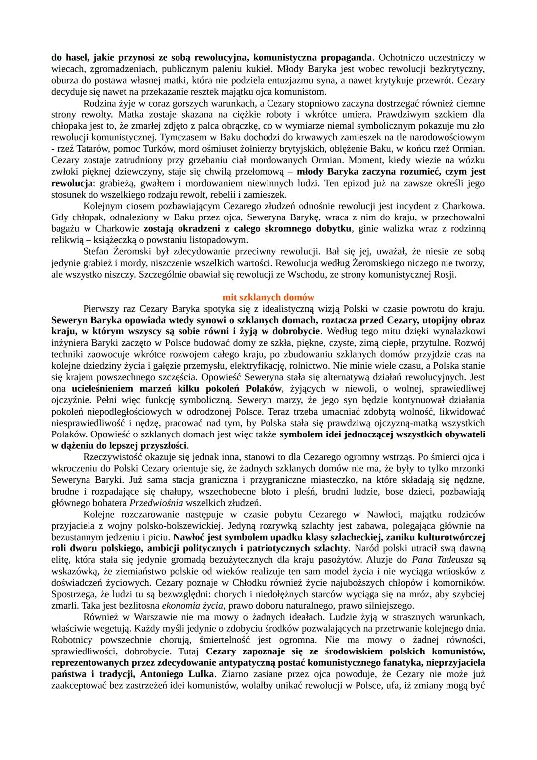 ⚫ rodzaj literacki: epika
⚫ gatunek literacki: powieść polityczna

Przedwiośnie

czas i okoliczności powstania

Przedwiośnie zostało ukończo