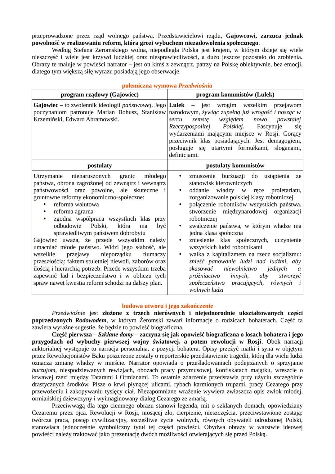 ⚫ rodzaj literacki: epika
⚫ gatunek literacki: powieść polityczna

Przedwiośnie

czas i okoliczności powstania

Przedwiośnie zostało ukończo