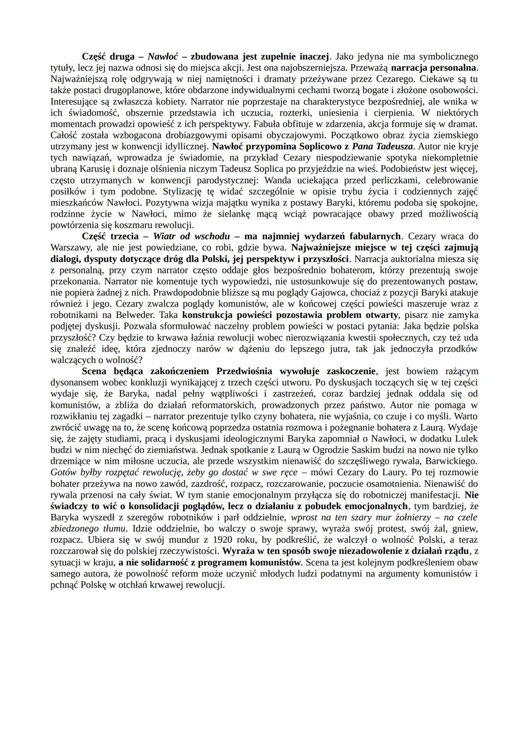 ⚫ rodzaj literacki: epika
⚫ gatunek literacki: powieść polityczna

Przedwiośnie

czas i okoliczności powstania

Przedwiośnie zostało ukończo