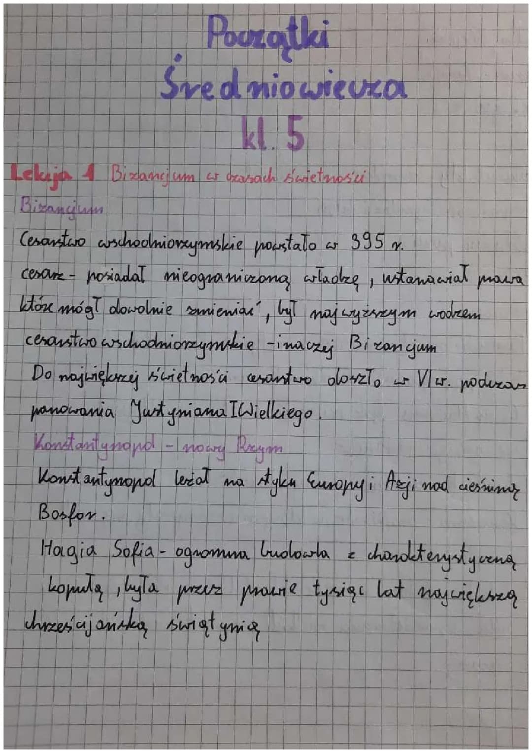 Początki średniowieczka klasa 5