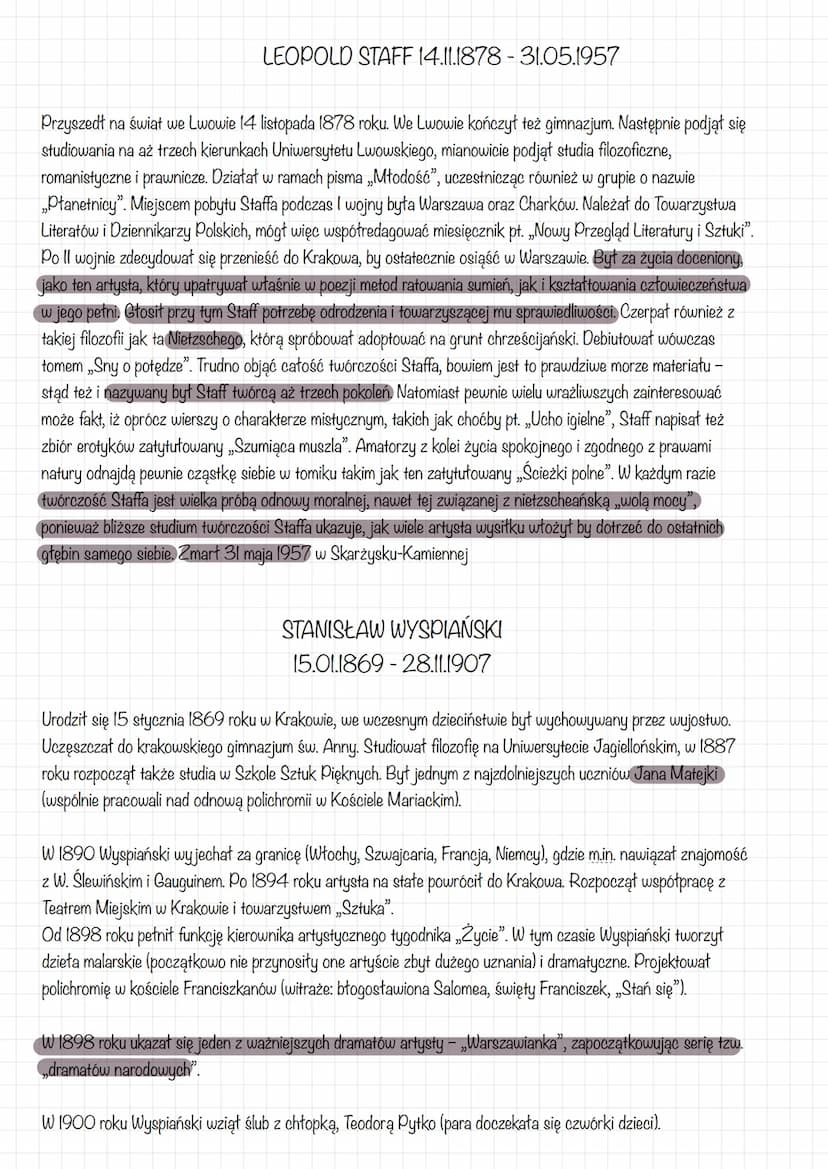 ●
●
●
>
•
MŁODA POLSKA
Nazwy epoki:
Młoda Polska - termin wprowadził młody publicysta Artur Górski (w innych krajach używano nazw
analogiczn