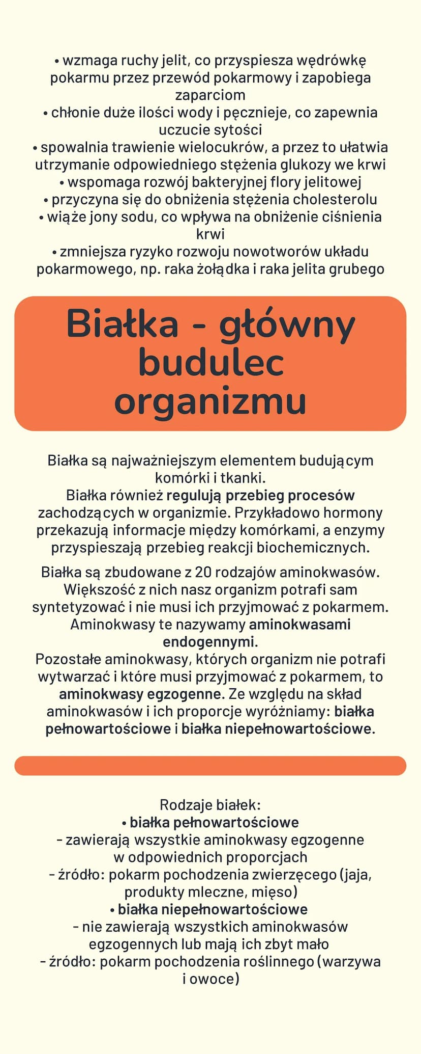 BUDOWA I FUNKCJE
UKŁADU
POKARMOWEGO
Cukry - główne
źródło energii
Cukry (węglowodany) to związki, których podstawową
funkcją jest dostarczen