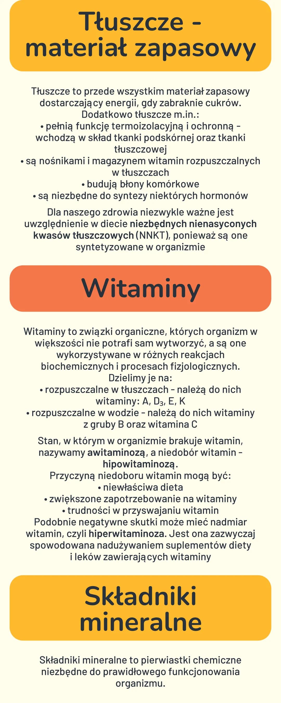 BUDOWA I FUNKCJE
UKŁADU
POKARMOWEGO
Cukry - główne
źródło energii
Cukry (węglowodany) to związki, których podstawową
funkcją jest dostarczen