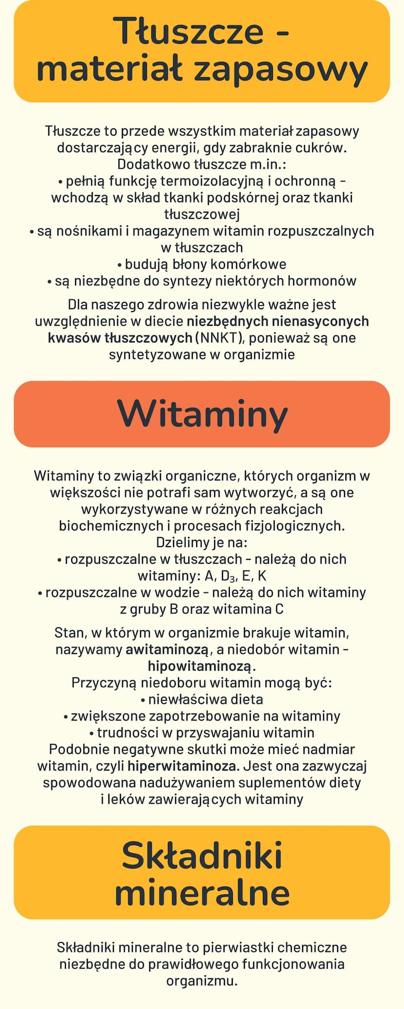 BUDOWA I FUNKCJE
UKŁADU
POKARMOWEGO
Cukry - główne
źródło energii
Cukry (węglowodany) to związki, których podstawową
funkcją jest dostarczen