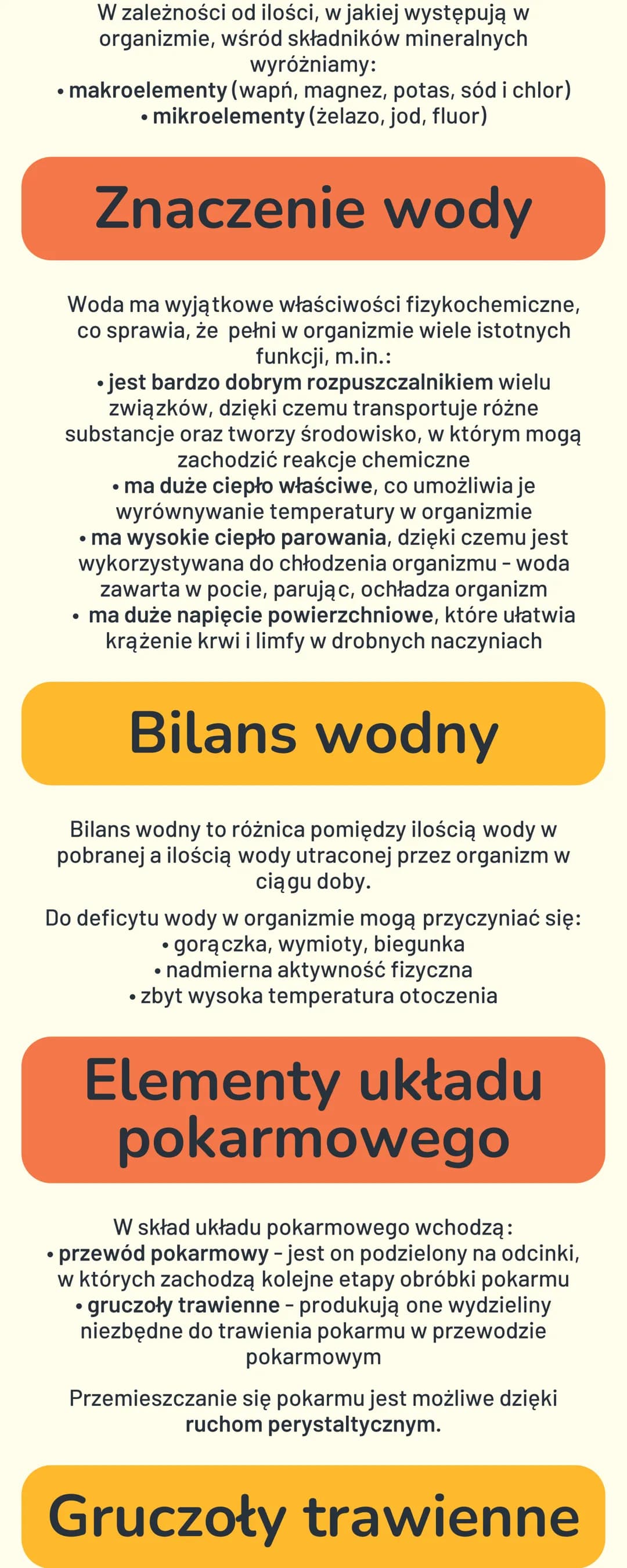 BUDOWA I FUNKCJE
UKŁADU
POKARMOWEGO
Cukry - główne
źródło energii
Cukry (węglowodany) to związki, których podstawową
funkcją jest dostarczen