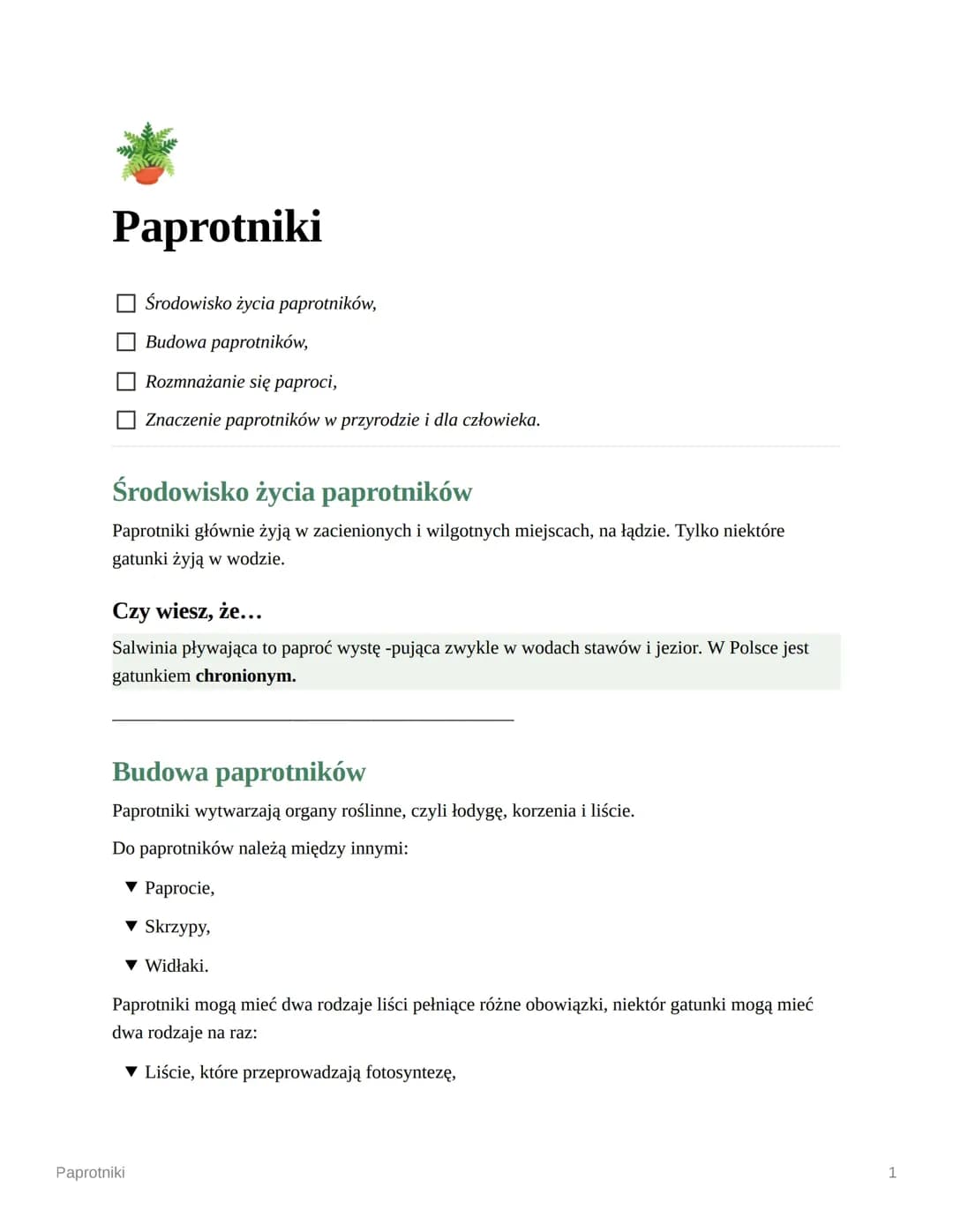 Paprotniki