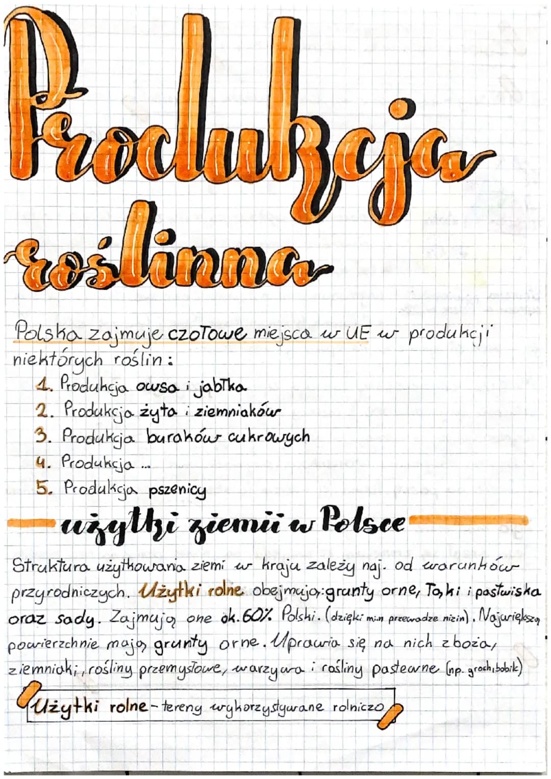 Prochukzeja
roślinna
Polska zajmuje czołowe miejsca w UE w produkcji
niektórych roślin:
4. Produkcja owsa i jabłka
2. Produkcja żyto i ziemn