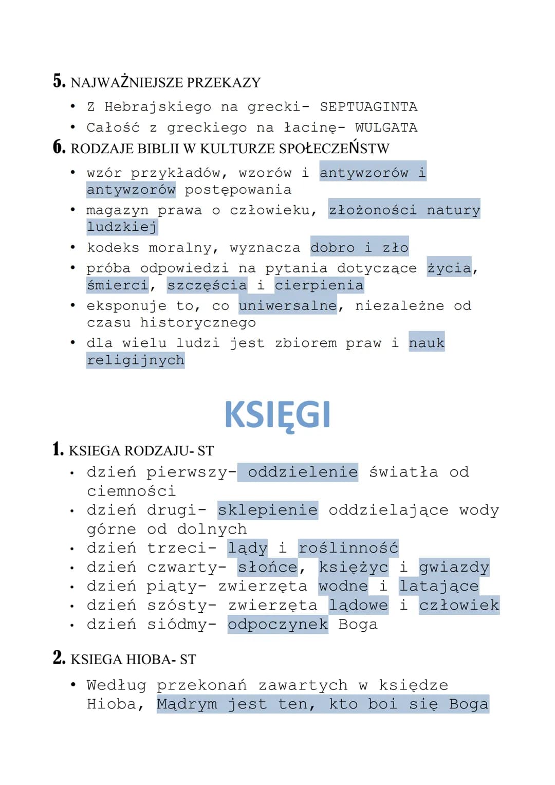 BIBLIA
1. TWORZENIE BIBLII
była pisana przez greków, rzymian i izraelitów
powstawała przez ok. 100 lat, a spisywana była
od VI w.p.n.e.
●
●
