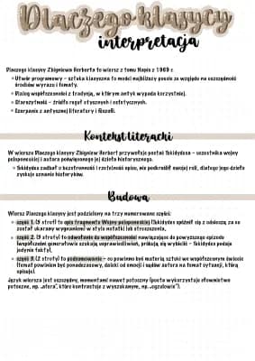 Know Dlaczego klasycy - interpretacja  thumbnail