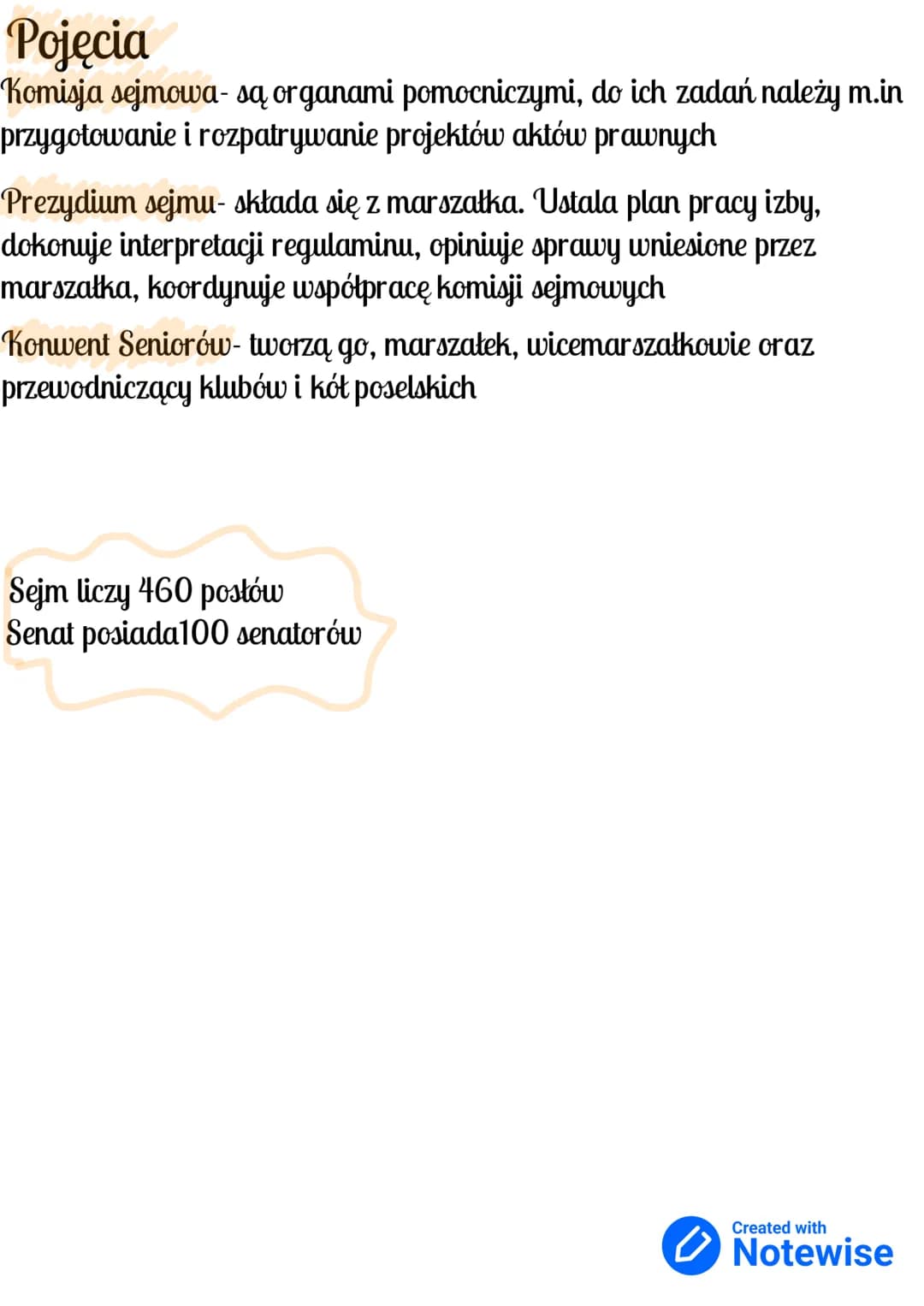 <h2 id="wymiekompetencjesejmu">Wymień kompetencje Sejmu</h2>
<p>Wśród kompetencji Sejmu wymienia się:</p>
<ul>
<li>Tworzenie nowych praw pop